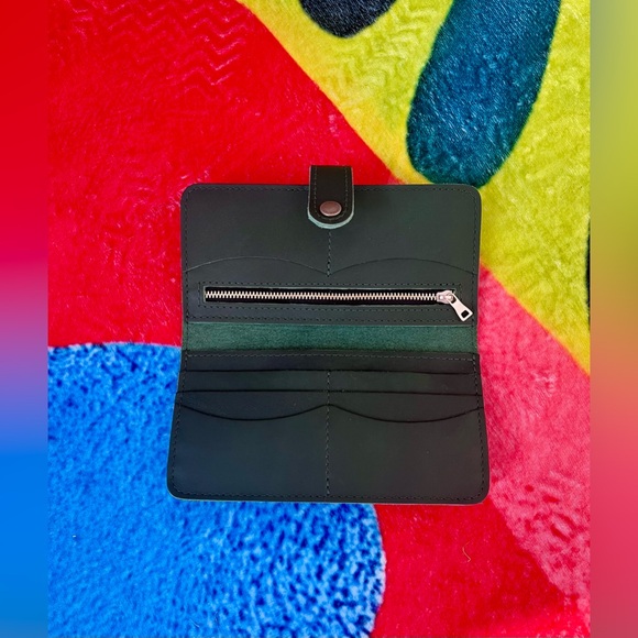 Portland Leather Modified Triangle Bag Cowboy Blue and Bifold Wallet - Picture 13 of 15